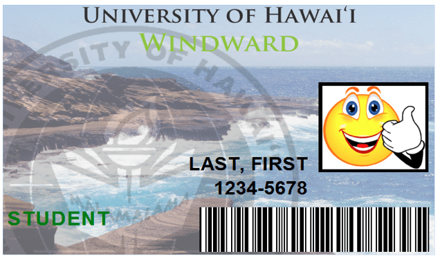 Image of WCC ID badge with sample name and photo.