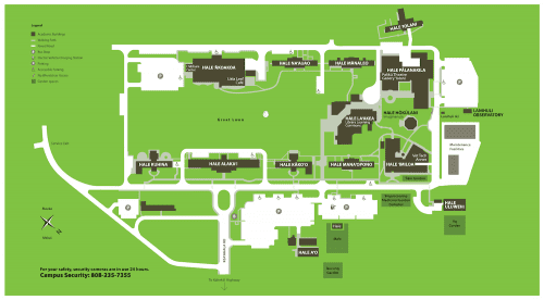 Map of Windward Community College Campus