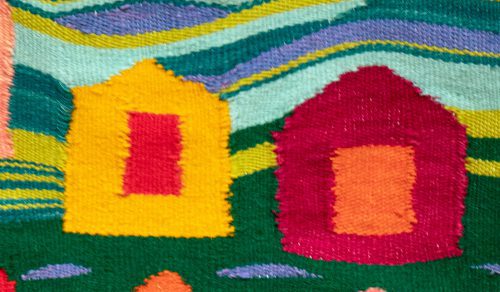 Blocks by Elizabeth Train; Woven Tapestry