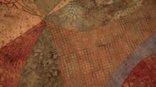 Spin Cycle by Margaret Teruya; Batik fabrics,machine appliquéd, quilted