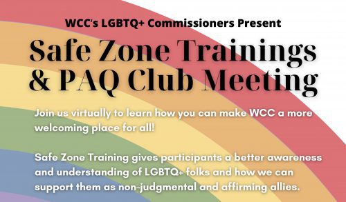 Safe Zone Trainings & PAQ Club Meeting