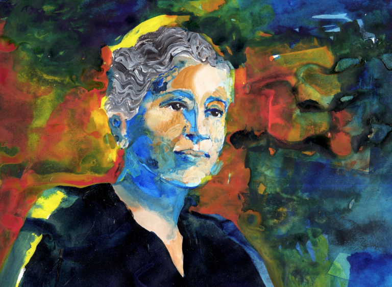 Colorful painting of Mary Church Terrell